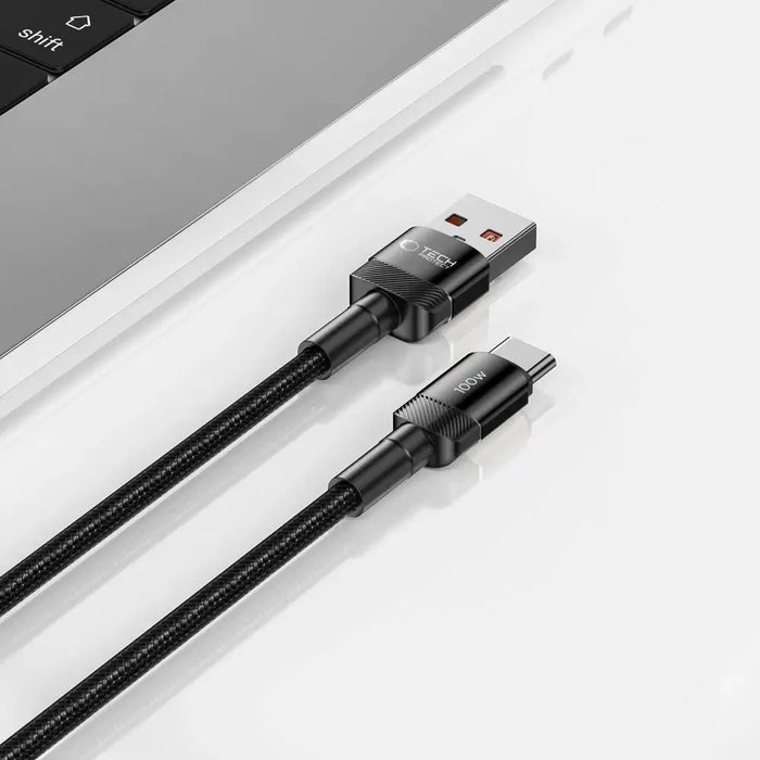 Tech-Protect UltraBoost Evo USB-C / USB-A cable 100W 5A 3m - black - Cell phone cables<<<HurtelXML