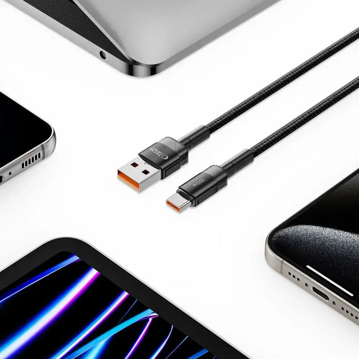 Tech-Protect UltraBoost Evo USB-C / USB-A cable 100W 5A 3m - black - Cell phone cables<<<HurtelXML