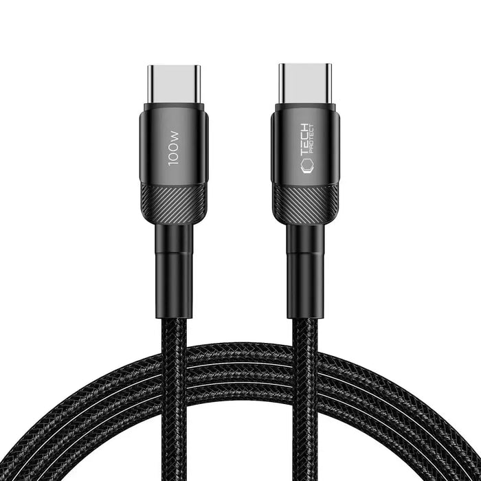 Tech-Protect UltraBoost Evo USB-C / USB-C PD cable 100W 5A 2m - black - Cell phone cables<<<HurtelXML