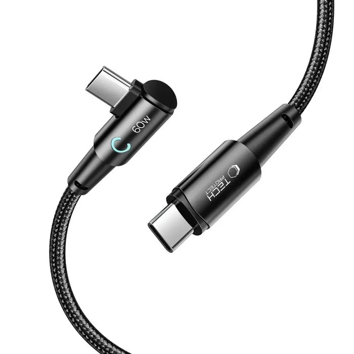 Tech-Protect UltraBoost L USB-C / USB-C 60W 6A Cable 2m - Gray - Cell phone cables<<<HurtelXML