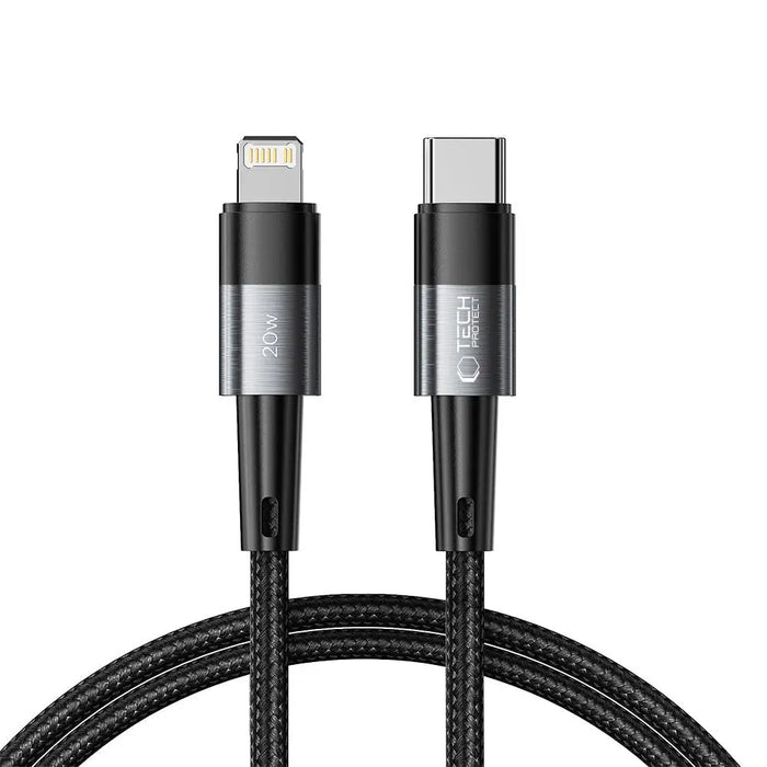 Tech-Protect UltraBoost Lightning / USB-C PD cable 20W 3A 1m - gray - Cell phone cables<<<HurtelXML