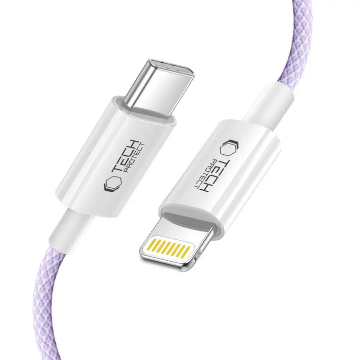 Tech-Protect Ultraboost Lite Lightning Cable PD60W/3A 1m - Purple - Cables and tapes<<<HurtelXML