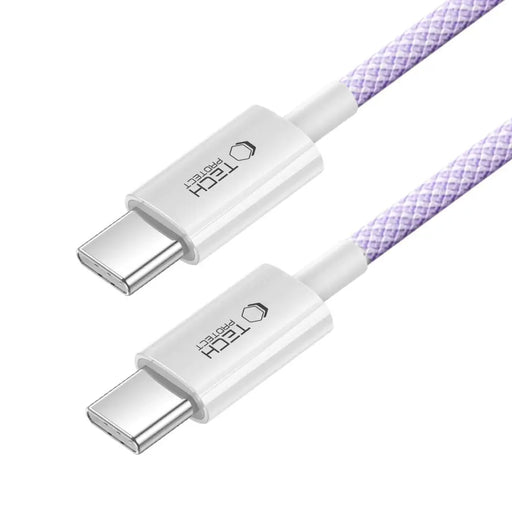 Tech-Protect Ultraboost Lite USB-C PD60W/3A Cable 1m - Purple - Cables and tapes<<<HurtelXML