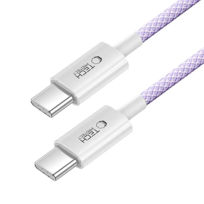 Tech-Protect Ultraboost Lite USB-C PD60W/3A Cable 1m - Purple - Cables and tapes<<<HurtelXML