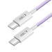 Tech-Protect Ultraboost Lite USB-C PD60W/3A Cable 1m - Purple - Cables and tapes<<<HurtelXML