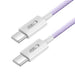 Tech-Protect Ultraboost Lite USB-C PD60W/3A Cable 2m - Purple - Cables and tapes<<<HurtelXML