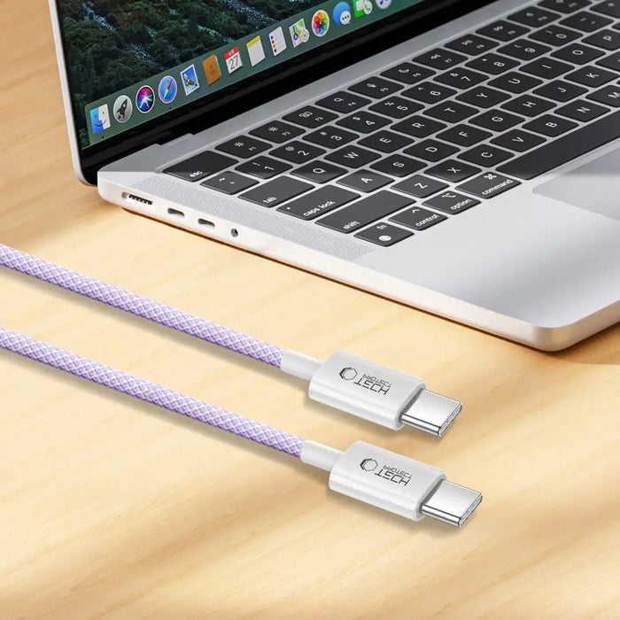 Tech-Protect Ultraboost Lite USB-C PD60W/3A Cable 2m - Purple - Cables and tapes<<<HurtelXML