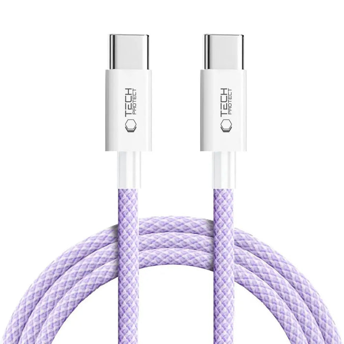 Tech-Protect Ultraboost Lite USB-C PD60W/3A Cable 2m - Purple - Cables and tapes<<<HurtelXML