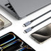 Tech-Protect UltraBoost Max USB-C 4.0 / USB-C 4.0 PD 240W 8K 40Gbps 2m cable - gray - Cell phone cables<<<HurtelXML