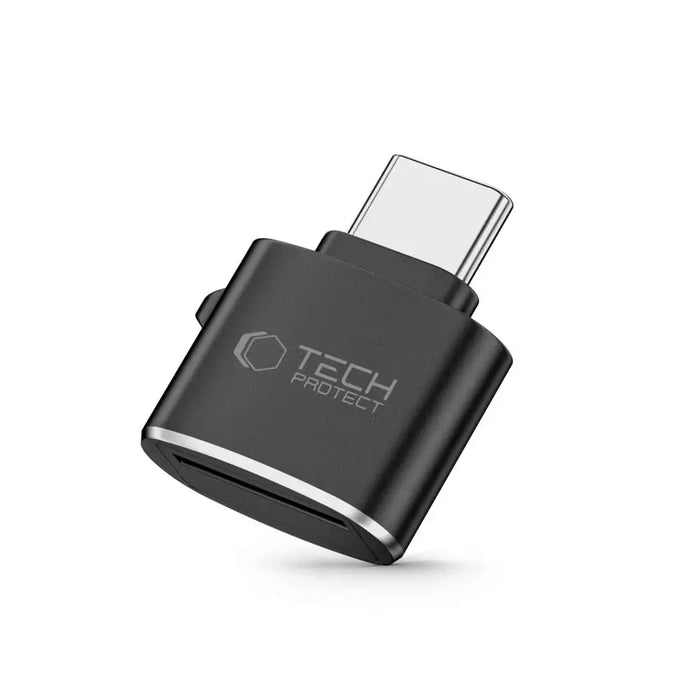 Tech-Protect UltraBoost microSD card reader adapter with USB-C - black - USB adapters<<<HurtelXML