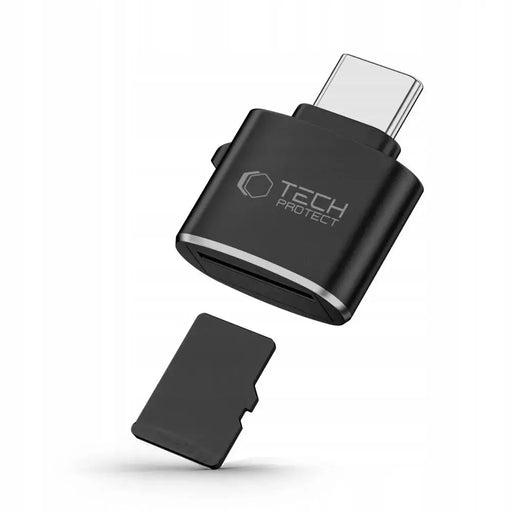Tech-Protect UltraBoost microSD card reader adapter with USB-C - black - USB adapters<<<HurtelXML