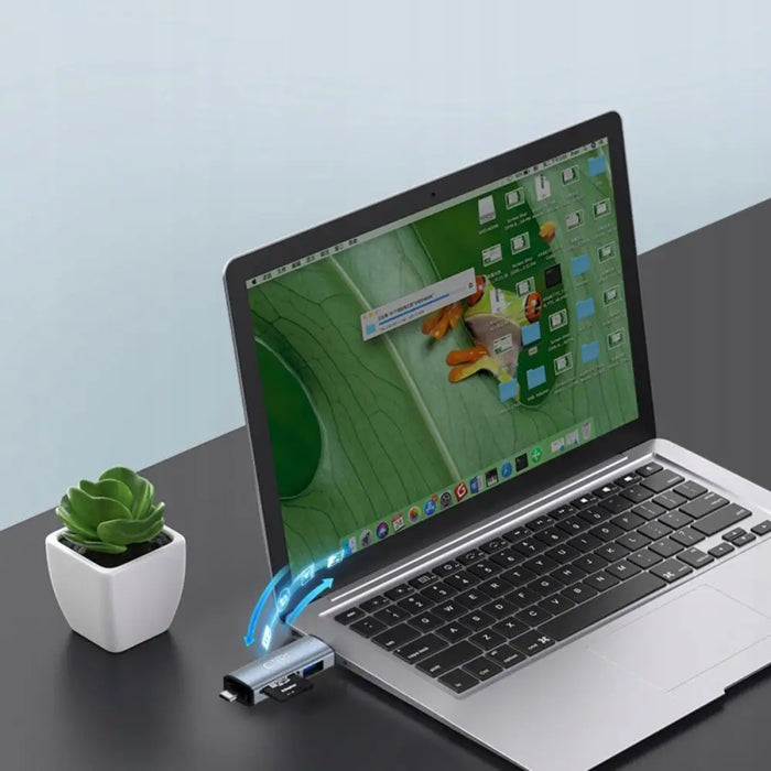 Tech-Protect UltraBoost SD/micro SD card reader with USB-C/USB-A connectors - gray - Flash card readers<<<HurtelXML