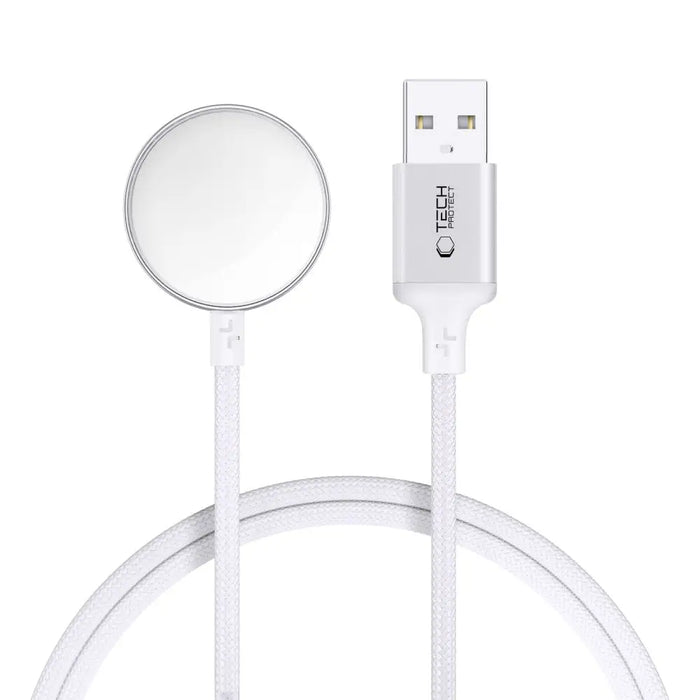 Tech-Protect UltraBoost USB-A Inductive Charger for Apple Watch 1m - White - Cell phone USB charger<<<HurtelXML