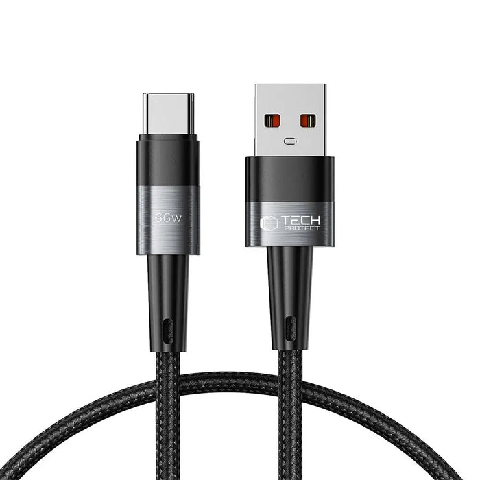 Tech-Protect UltraBoost USB-C / USB-A Cable 66W 6A 0.25m - Gray - Cell phone cables<<<HurtelXML