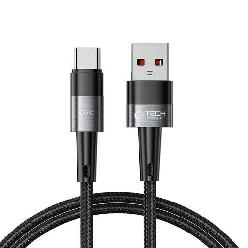 Tech-Protect UltraBoost USB-C / USB-C Cable 66W 6A 1m - Gray - Cell phone cables<<<HurtelXML