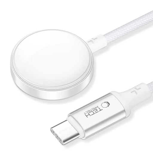 Tech-Protect UltraBoost USB-C Inductive Charger for Apple Watch 1m - White - Cell phone USB charger<<<HurtelXML
