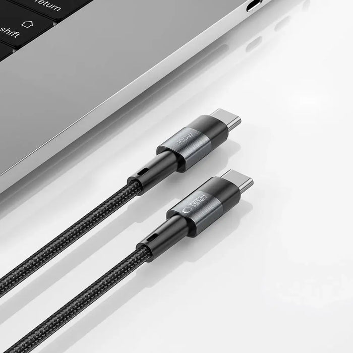 Tech-Protect UltraBoost USB-C / USB-C PD Cable 100W 5A 1m - Gray - Cell phone cables<<<HurtelXML