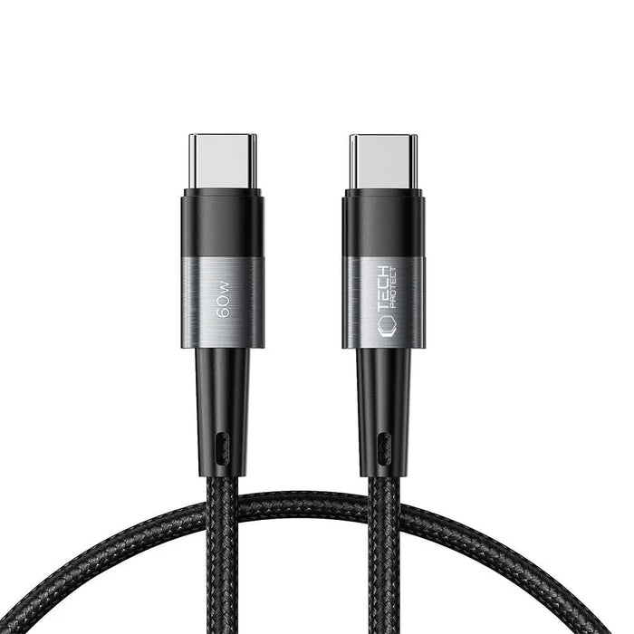 Tech-Protect UltraBoost USB-C / USB-C PD Cable 60W 3A 0.25m - Gray - Cell phone cables<<<HurtelXML