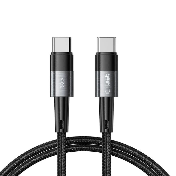 Tech-Protect UltraBoost USB-C / USB-C PD Cable 60W 3A 1m - Gray - Cell phone cables<<<HurtelXML