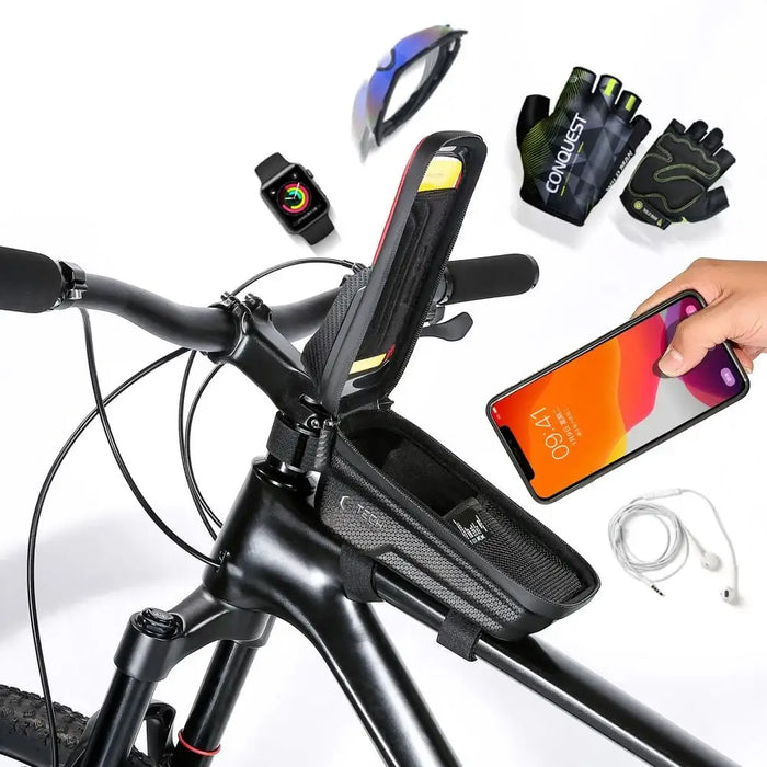 Tech-Protect V2 Bike Bag with Phone Space 1l - Black - Sport products<<<HurtelXML