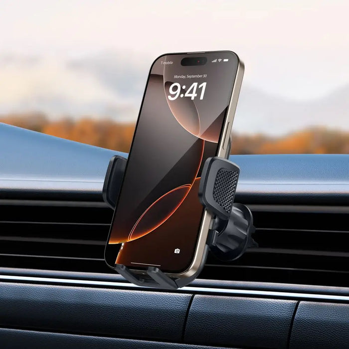 Tech-Protect V8 Car Holder for Dashboard Windshield or Air Vent Mount - Black - Cell phone holders<<<HurtelXML