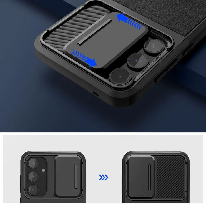 Tech-Protect Velar Cam+ Case for Samsung Galaxy A55 5G - Black - Cell phone cases and covers<<<HurtelXML