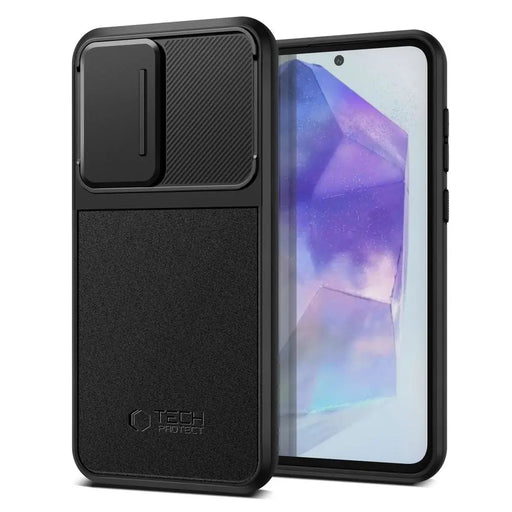 Tech-Protect Velar Cam+ Case for Samsung Galaxy A55 5G - Black - Cell phone cases and covers<<<HurtelXML