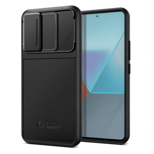 Tech-Protect Velar Cam+ Case for Xiaomi Redmi Note 13 Pro 5G / Poco X6 5G - Black - Cell phone cases