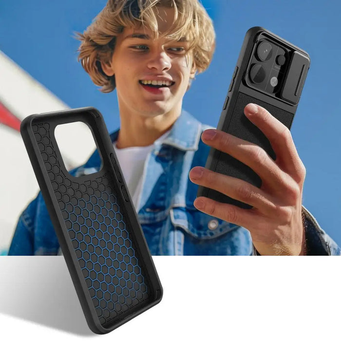 Tech-Protect Velar Cam+ Case for Xiaomi Redmi Note 13 Pro 5G / Poco X6 5G - Black - Cell phone cases