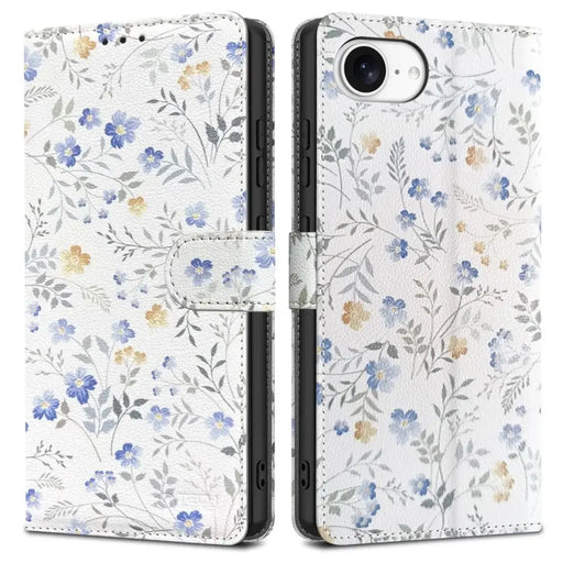 Tech-Protect Wallet Case for iPhone 16e - Daisies with Leaves - Cell phone cases and covers<<<HurtelXML