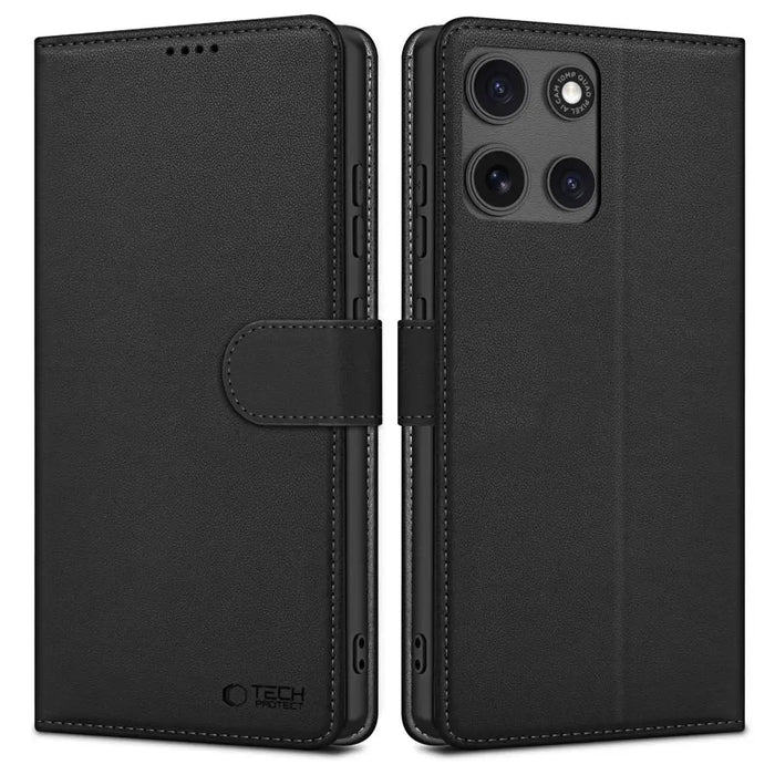 Tech-Protect Wallet Case for Motorola Moto G15 / G15 Power - Black - Cell phone cases and covers<<<HurtelXML