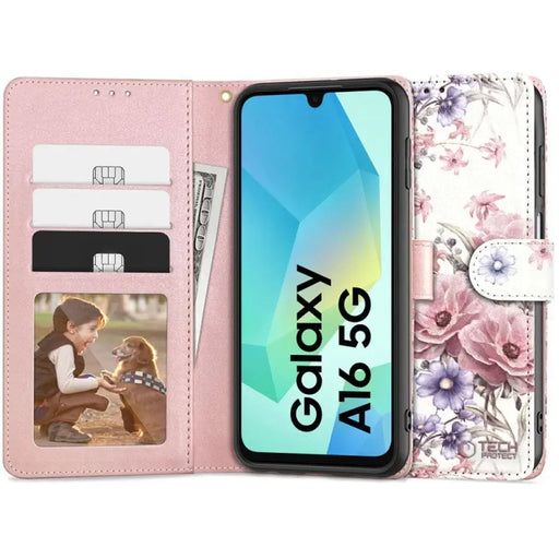 Tech-Protect Wallet Case for Samsung Galaxy A16 4G / 5G - Pink - Cell phone cases and covers<<<HurtelXML