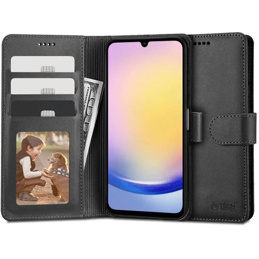 Tech-Protect Wallet Case for Samsung Galaxy A25 5G - Black - Cell phone cases and covers<<<HurtelXML