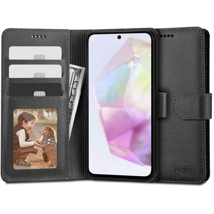 Tech-Protect Wallet Case for Samsung Galaxy A35 5G - Black - Cell phone cases and covers<<<HurtelXML