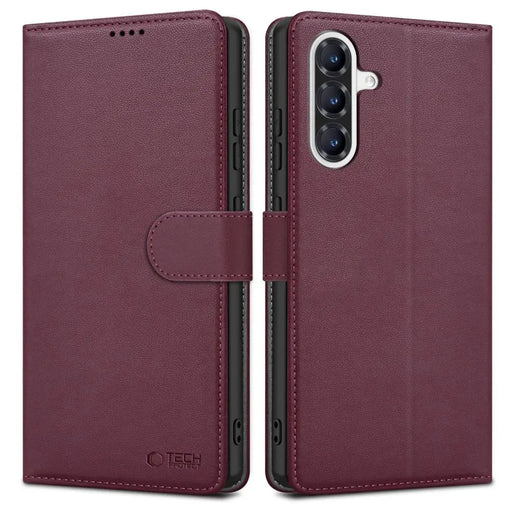 Tech-Protect Wallet Case for Samsung Galaxy A36 5G - Burgundy - Cell phone cases and covers<<<HurtelXML