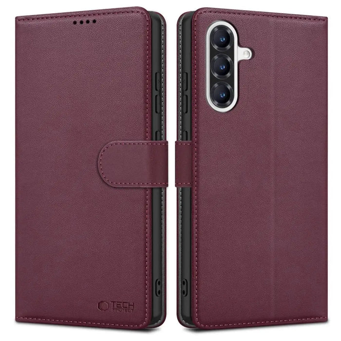 Tech-Protect Wallet Case for Samsung Galaxy A36 5G - Burgundy - Cell phone cases and covers<<<HurtelXML