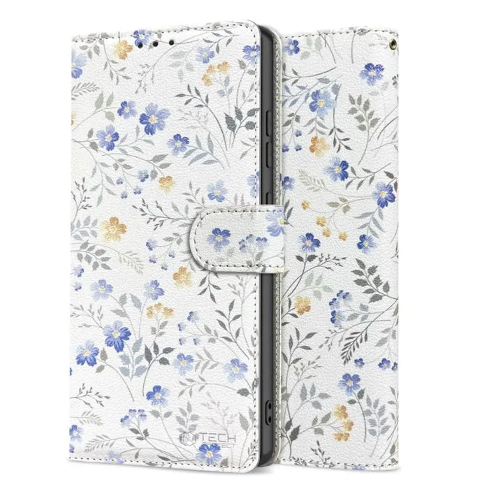 Tech-Protect Wallet Case for Samsung Galaxy A36 5G - White Daisies - Cell phone cases and covers<<<HurtelXML