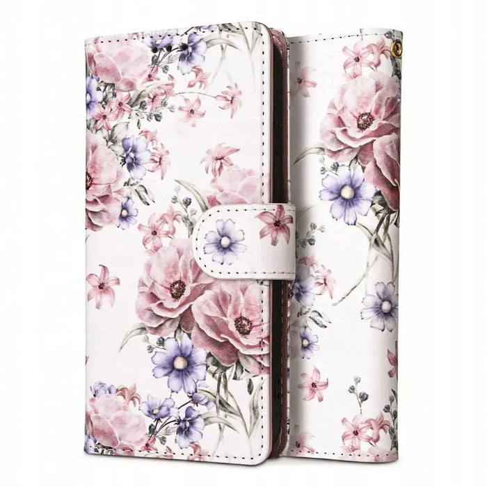 Tech-Protect Wallet Case for Samsung Galaxy A55 5G - Pink Flowers - Cell phone cases and covers<<<HurtelXML