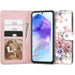 Tech-Protect Wallet Case for Samsung Galaxy A55 5G - Pink Flowers - Cell phone cases and covers<<<HurtelXML