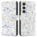 Tech-Protect Wallet Case for Samsung Galaxy S25 - Daisies with Leaves - Cell phone cases and covers<<<HurtelXML