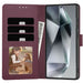 Tech-Protect Wallet Case for Samsung Galaxy S25 Ultra - Burgundy - Cell phone cases and covers<<<HurtelXML