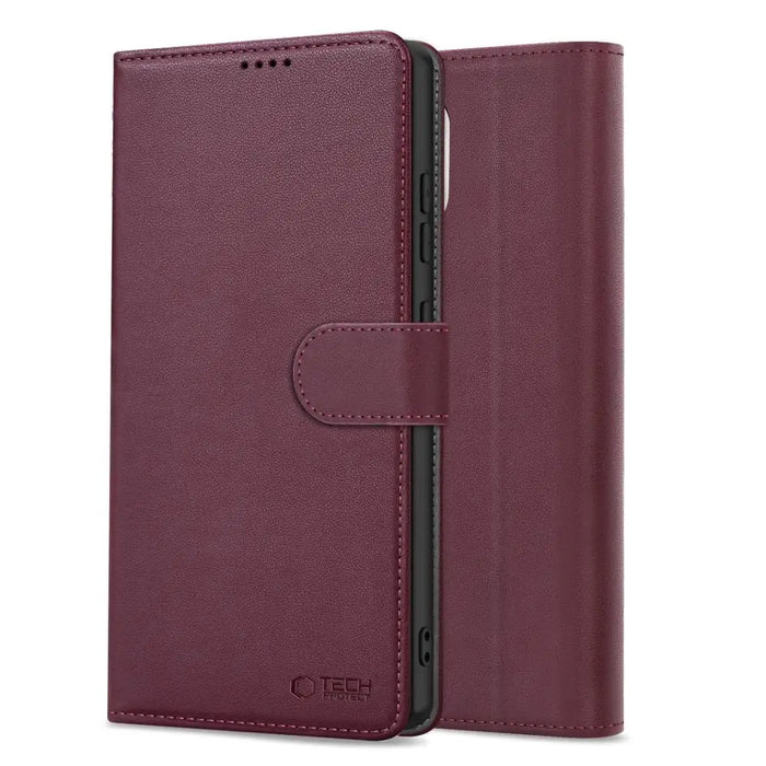Tech-Protect Wallet Case for Samsung Galaxy S25 Ultra - Burgundy - Cell phone cases and covers<<<HurtelXML