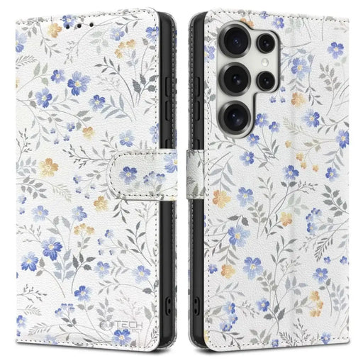 Tech-Protect Wallet Case for Samsung Galaxy S25 Ultra - Daisies with Leaves - Cell phone cases and covers<<<HurtelXML