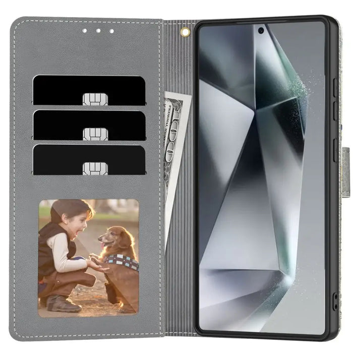 Tech-Protect Wallet Case for Samsung Galaxy S25 Ultra - Daisies with Leaves - Cell phone cases and covers<<<HurtelXML