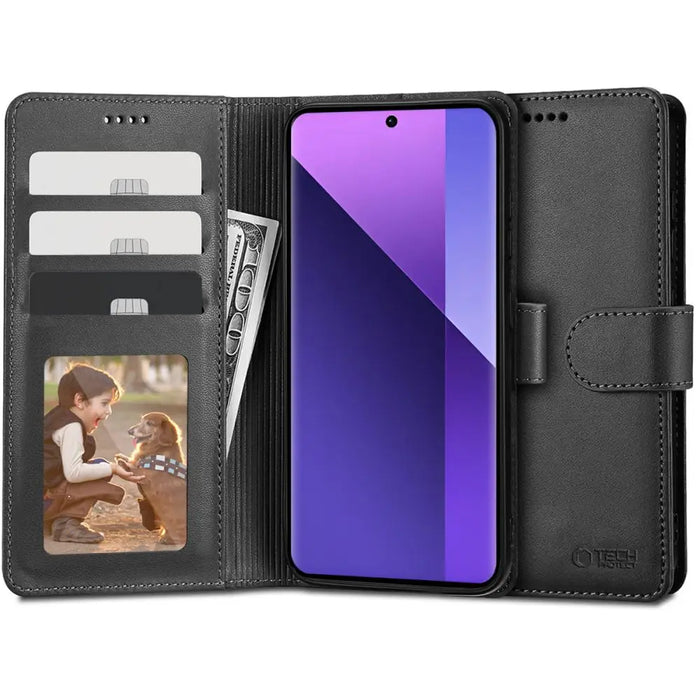 Tech-Protect Wallet Case for Xiaomi Redmi Note 13 Pro+ 5G - Black - Cell phone cases and covers<<<HurtelXML