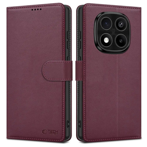 Tech-Protect Wallet Case for Xiaomi Redmi Note 14 Pro 5G / 14 Pro+ 5G / Poco X7 5G - Burgundy - Cell phone cases