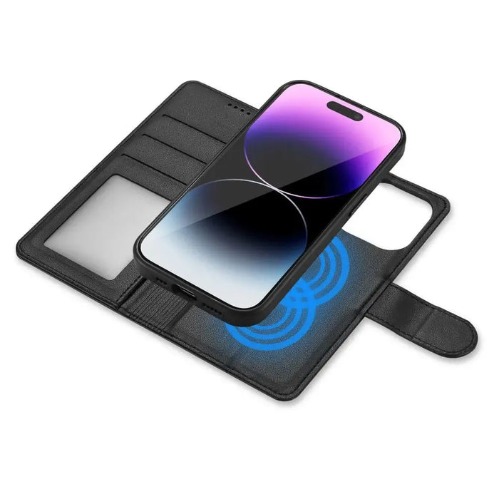 Tech-Protect Wallet MagSafe case for iPhone 14 - black - Cell phone cases and covers<<<HurtelXML