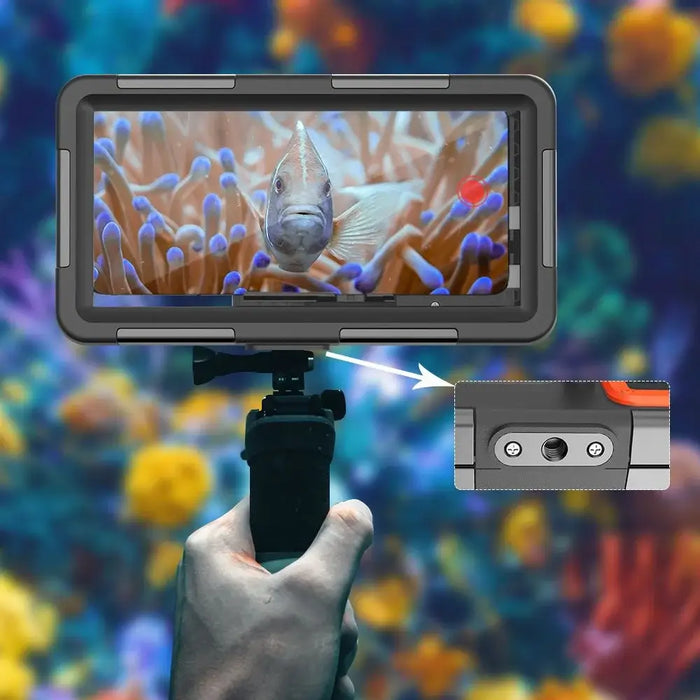 Tech-Protect Waterproof Case IPX8 for 4.7-6.7’’ Smartphones - Black and Orange - Sport products<<<HurtelXML