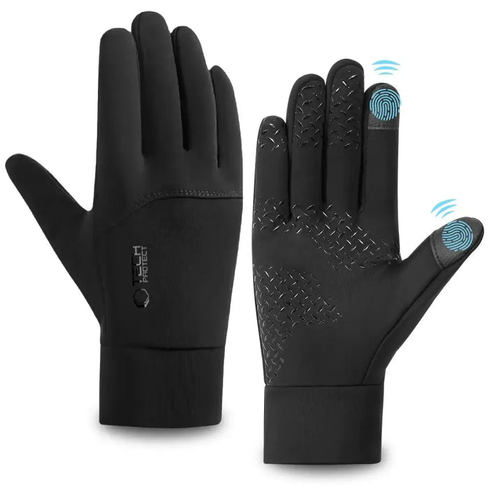 Tech-Protect WG01 Gloves with Touch Tips L - Black - Cycling gloves<<<HurtelXML