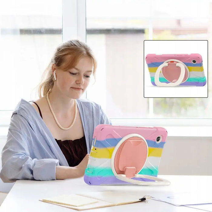Tech-Protect X-Armor Case for Samsung Galaxy Tab A9+ 11’’ X210 / X215 / X216 - Pink-Blue - Cell phone cases